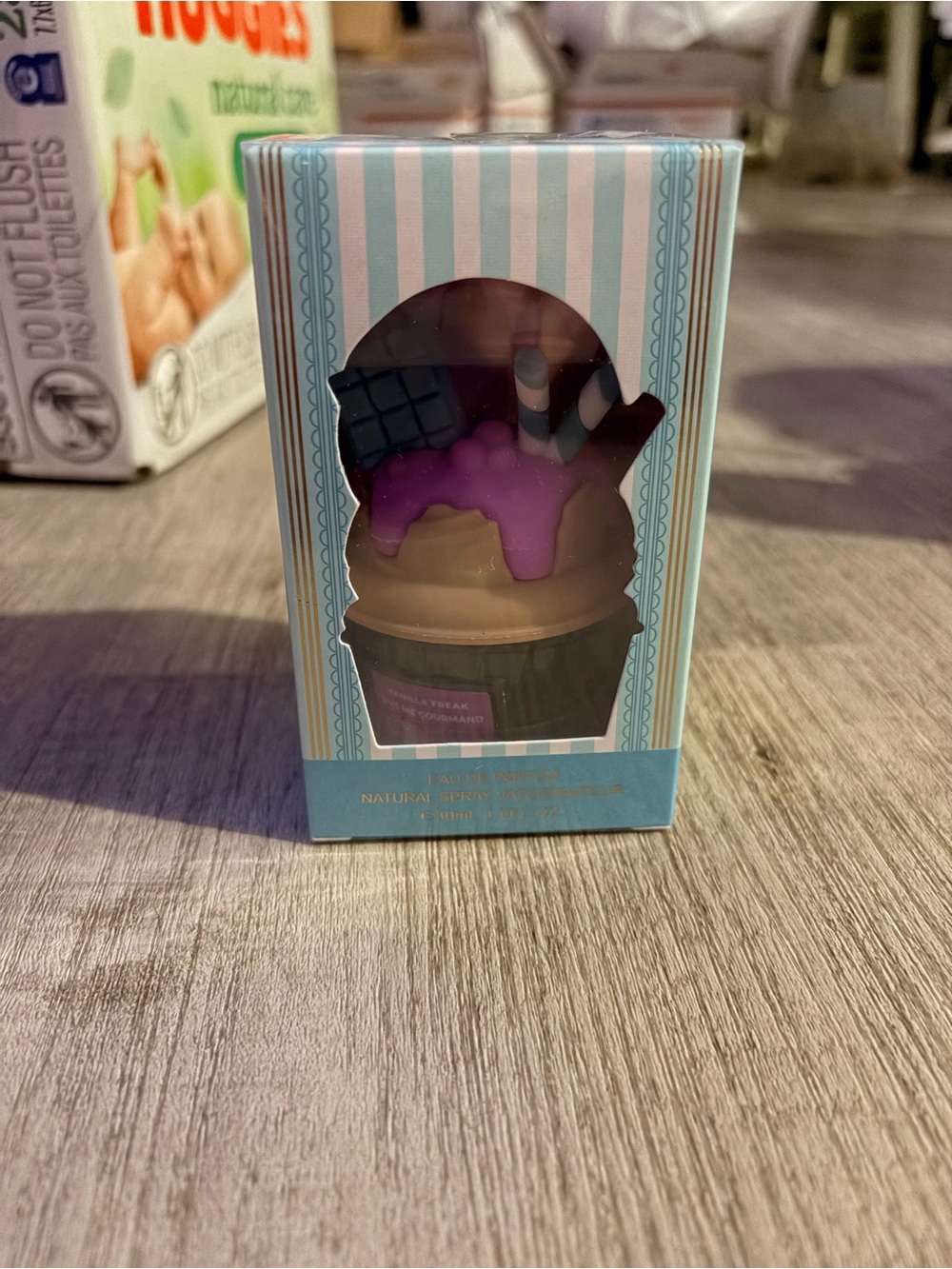Cupcake-Shaped Bath Soak with Pink Frosting Detail